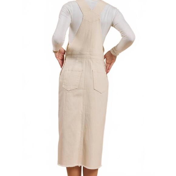 NEW SADIE & SAGE clear eyes denim skirtall in cream - Picture 2 of 3